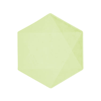 6 platos verdes 20,8x18,1cm