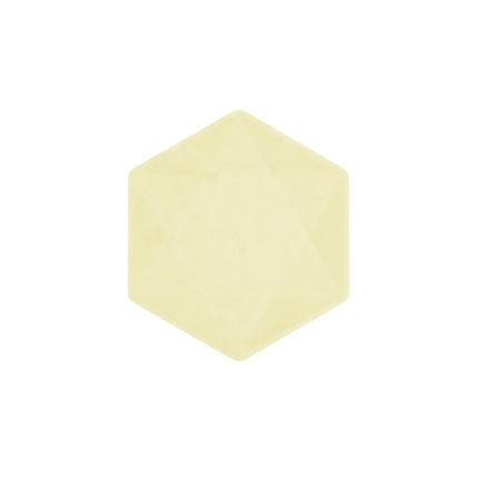 6 platos 15,8 x 13,7 cm amarillo