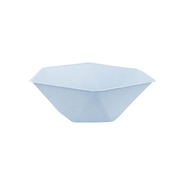 6 cuencos hexagonales, 15,8 x 13,7 cm, azul