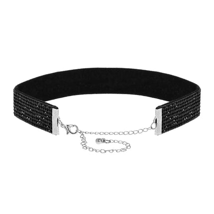 Gargantilla Crystal negra