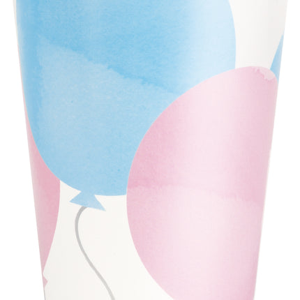 Vasos de papel para revelar el sexo 266 ml 8 uds