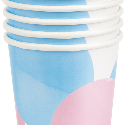 Vasos de papel para revelar el sexo 266 ml 8 uds