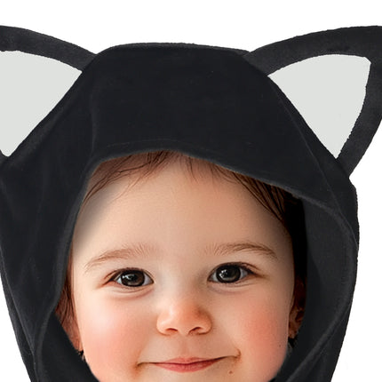 Poncho de Halloween Gato bebé