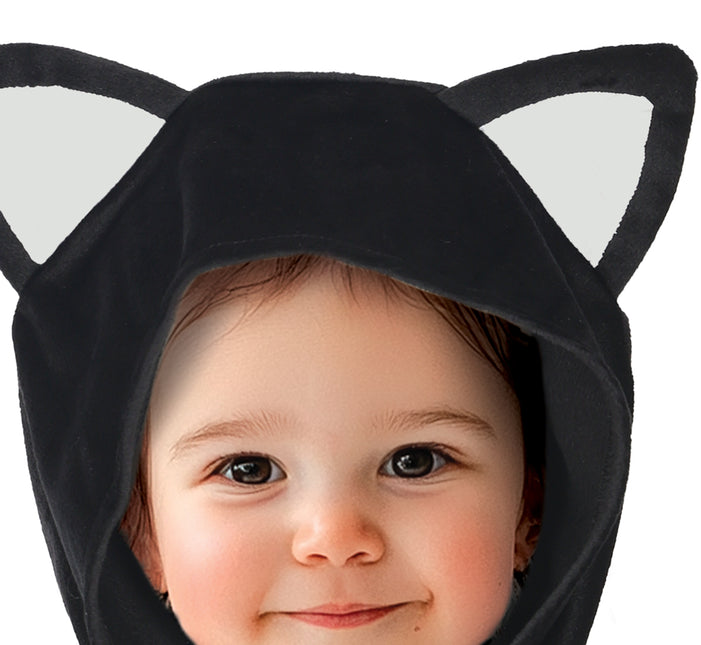 Poncho de Halloween Gato bebé