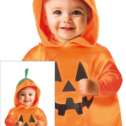 Poncho de Halloween Calabaza bebé