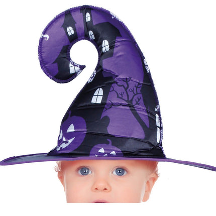 Disfraz de Bruja de Halloween Púrpura para Bebé