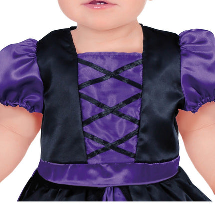 Disfraz de Bruja de Halloween Púrpura para Bebé