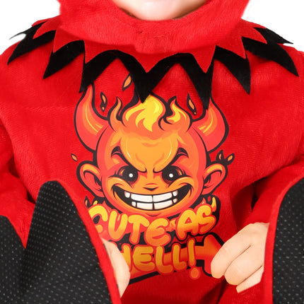 Disfraz de Halloween Diablo Rojo para Bebé