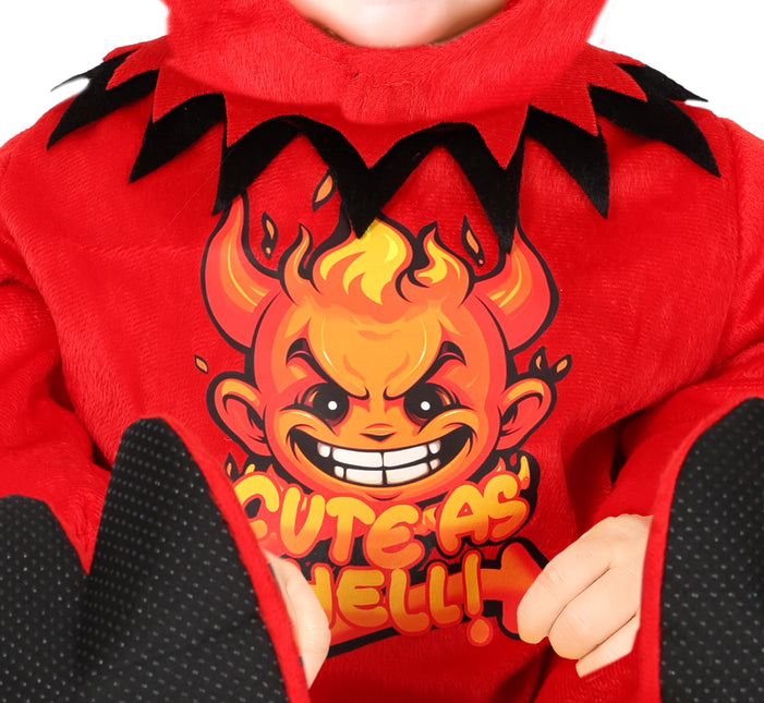 Disfraz de Halloween Diablo Rojo para Bebé