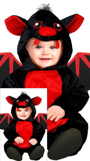 Disfraz de Halloween Murciélago Rojo para Bebé