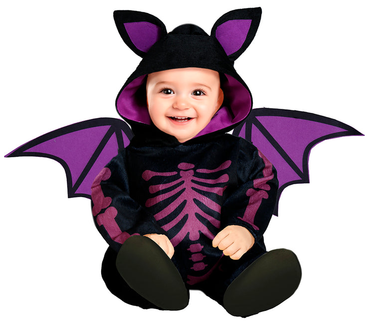 Disfraz de Halloween Murciélago morado para bebé