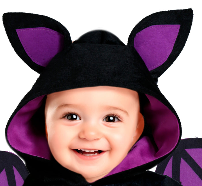 Disfraz de Halloween Murciélago morado para bebé