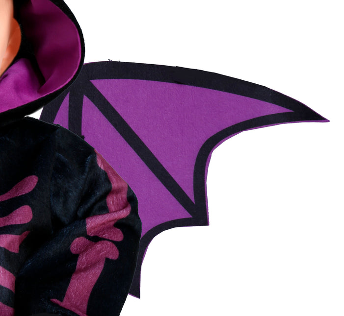 Disfraz de Halloween Murciélago morado para bebé