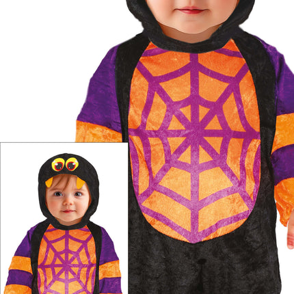 Mono Halloween Araña Niño