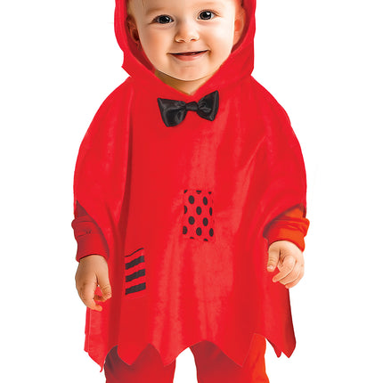 Poncho de Halloween Bebé Diablo