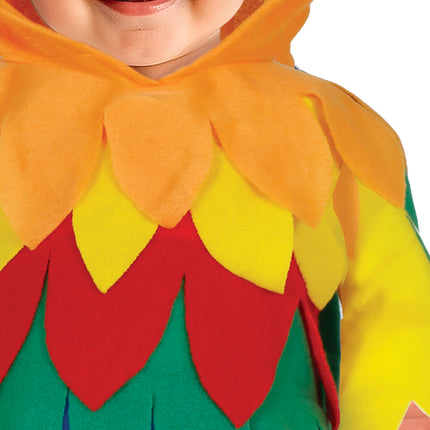 Disfraz de loro Onesie Arco Iris para bebé