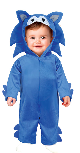 Disfraz de perro Onesie azul para bebé