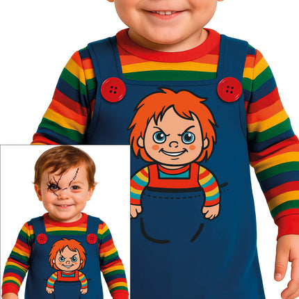 Disfraz de Halloween de Chucky para bebé