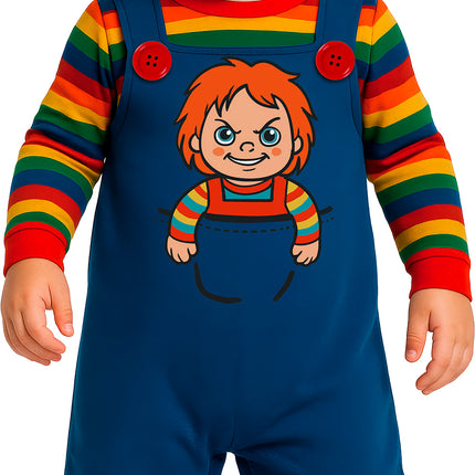 Disfraz de Halloween de Chucky para bebé