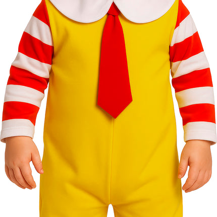 Disfraz de Halloween de payaso de McDonald's para bebé
