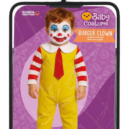 Disfraz de Halloween de payaso de McDonald's para bebé