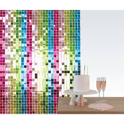 Cortina de puerta de colores 30cm 12uds