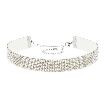 Gargantilla Crystal de plata