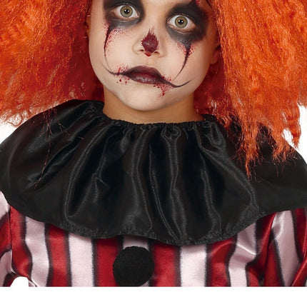 Disfraz Halloween Payaso Niño Rojo/Blanco