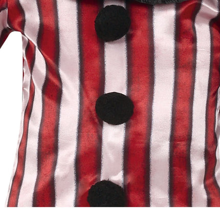 Disfraz Halloween Payaso Niño Rojo/Blanco