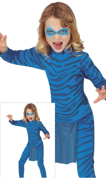 Disfraz de Felino Azul Niño