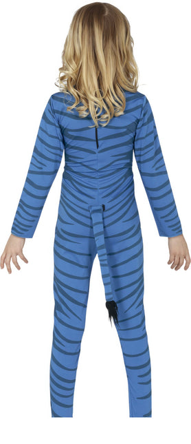 Disfraz de Felino Azul Niño