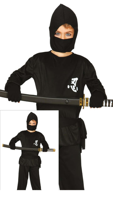 Traje Ninja Niño Negro