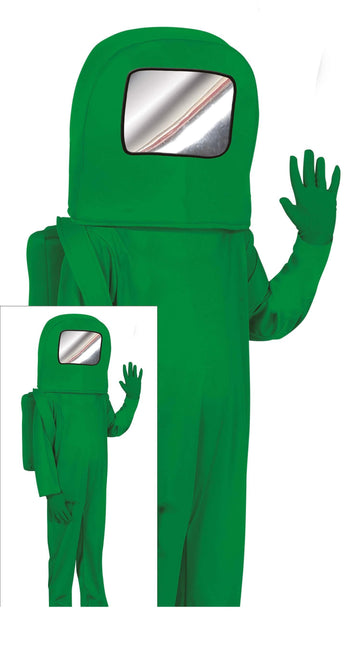 Traje de astronauta Verde Niño