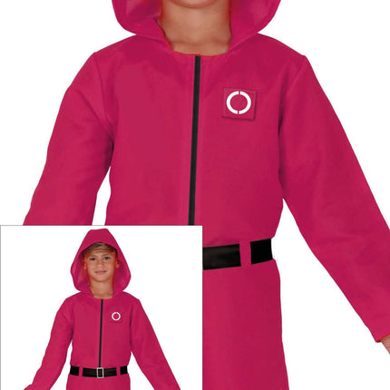 Traje Calamar Rojo Rosa
