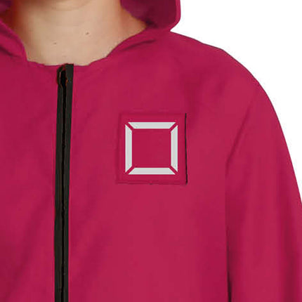 Calamar Juego Disfraz Niños Rojo