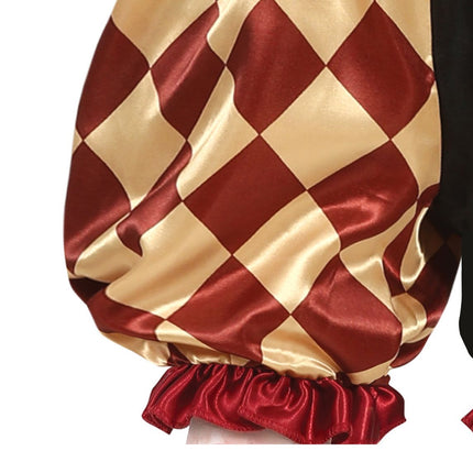 Terrorífico Disfraz de Payaso de Halloween Infantil Rojo