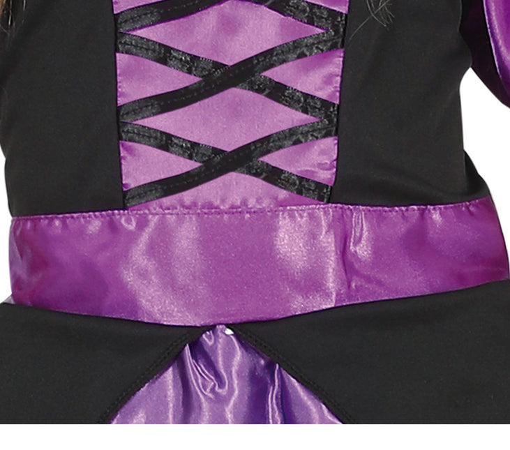 Disfraz Bruja Halloween Niña Morado