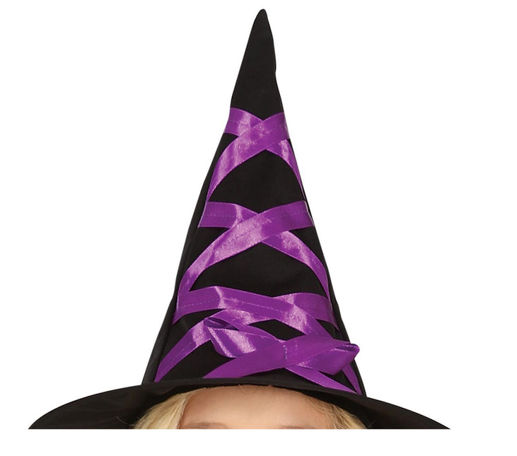 Disfraz Bruja Halloween Niña Negro Morado