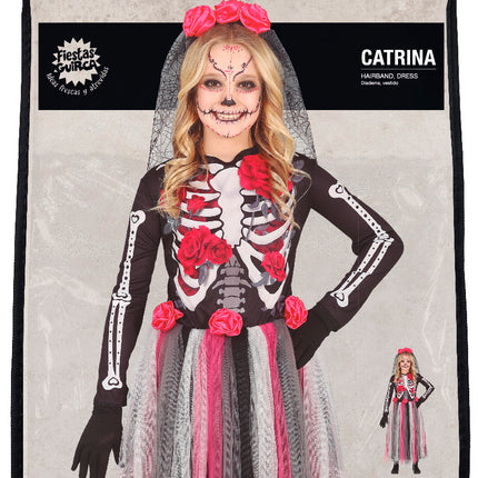 Disfraz Día De Los Muertos Niña