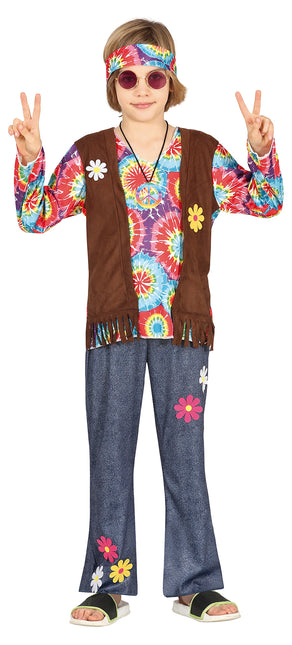 Disfraz Hippie Niño Flores