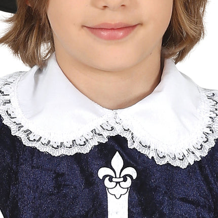 Disfraz de Mosquetero Azul Niño