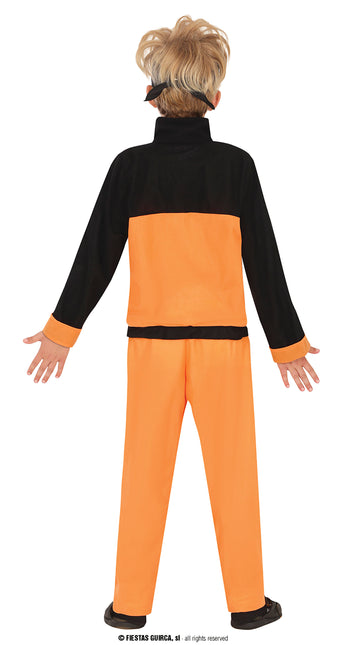 Disfraz de Ninja Niño Naranja Negro