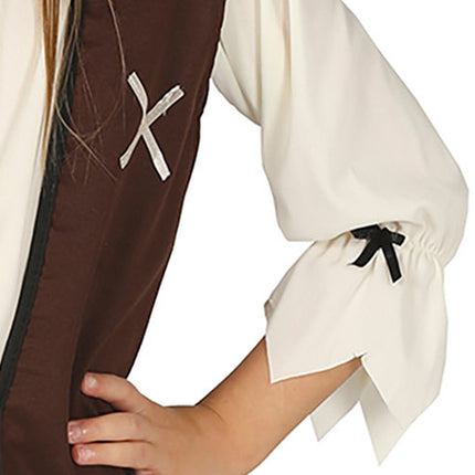 Traje pirata Niña morena