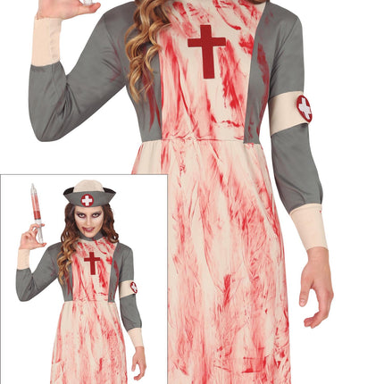Vestido Halloween Niña Enfermera