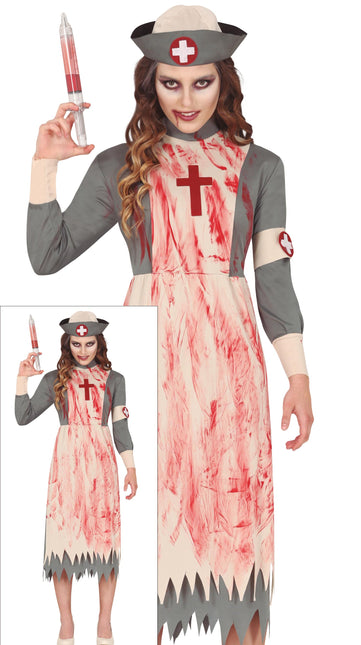 Vestido Halloween Niña Enfermera