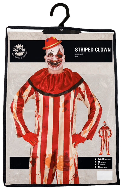 Disfraz de payaso asesino para Halloween Hombre