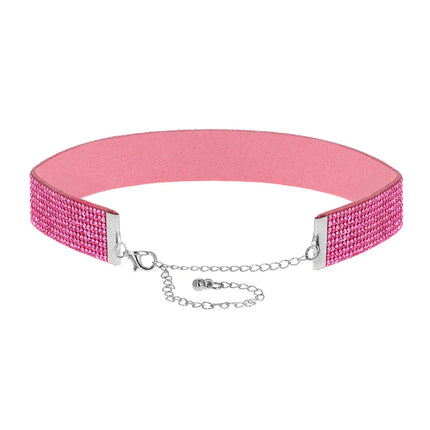 Gargantilla Crystal rosa