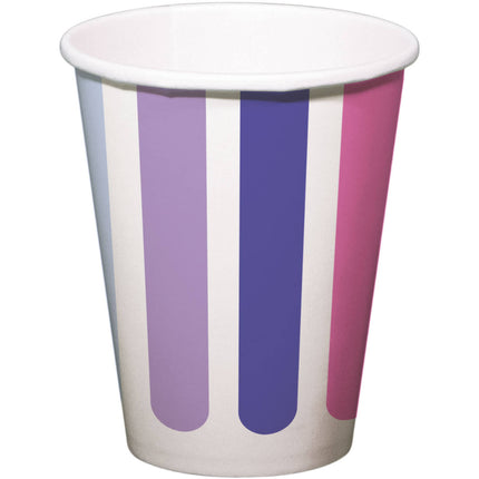 Vasos Papel Stripetastic 250ml /8