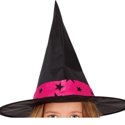 Disfraz Bruja Halloween Niña Estrella Rosa