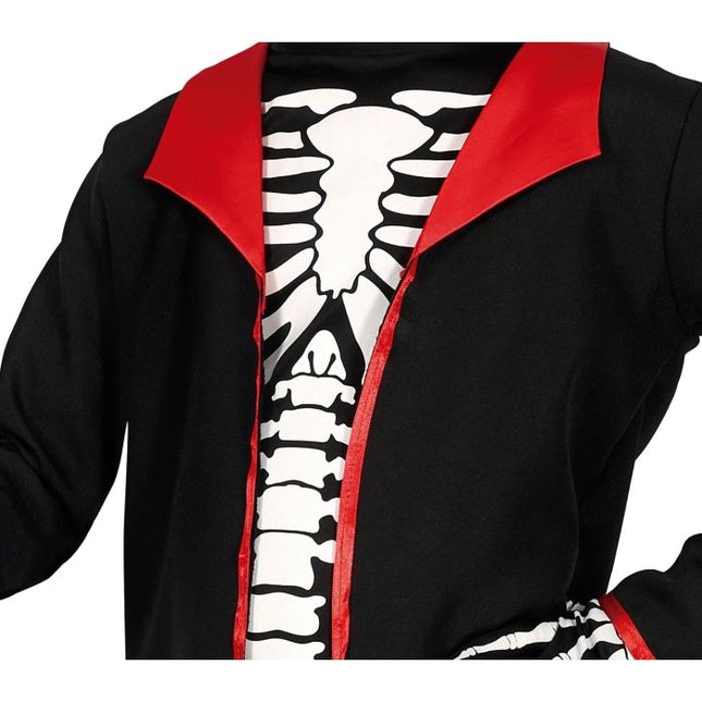 Elegante Disfraz de Esqueleto de Halloween Infantil